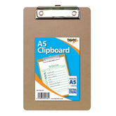 Tiger Masonite Hardboard Clipboard A5 Brown - 302135